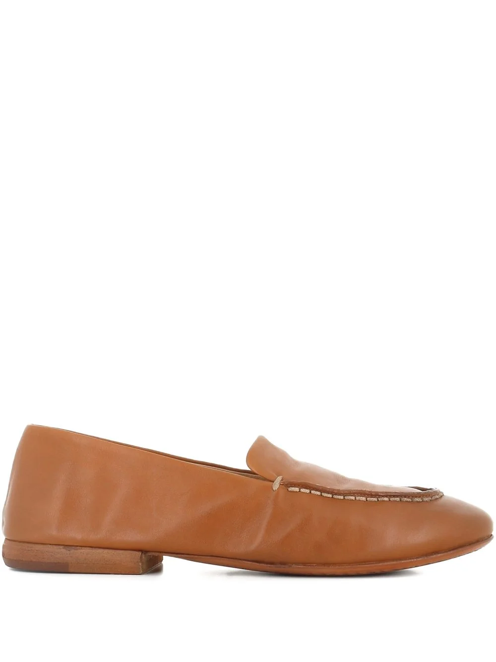 topstitch detail loafers - 1