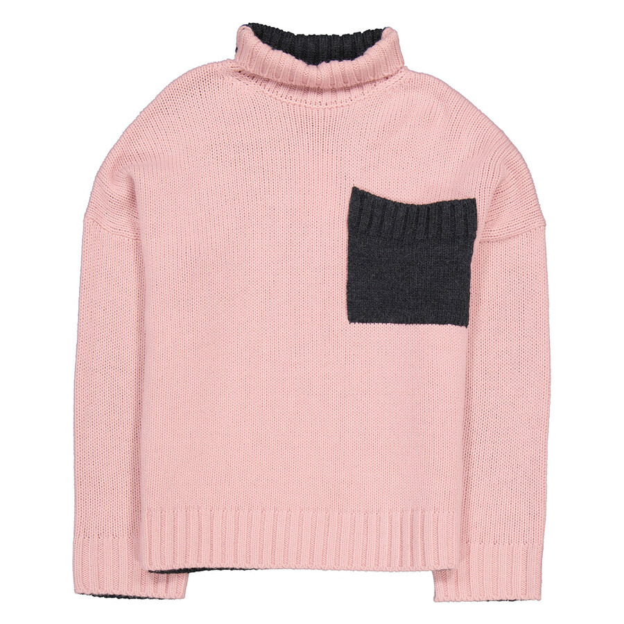 JW Anderson Contrast Patch Pocket Turtleneck Jumper - 2