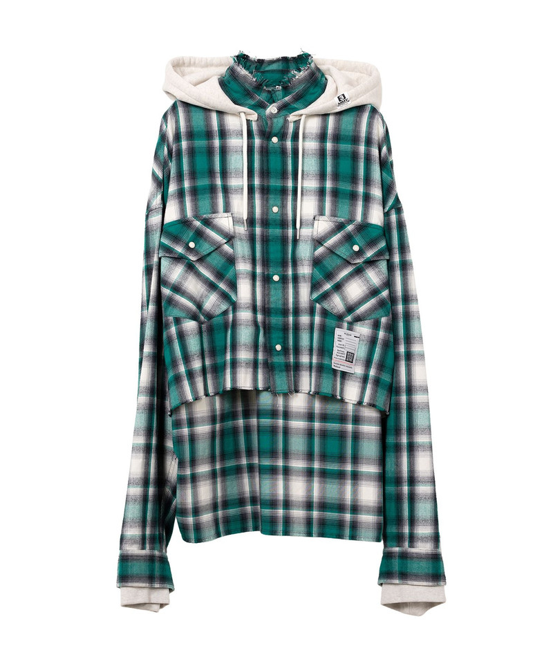 Hoodie Combine Checkered Shirt 27