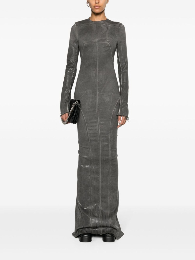 Rick Owens Edfu Al washed-denim gown outlook