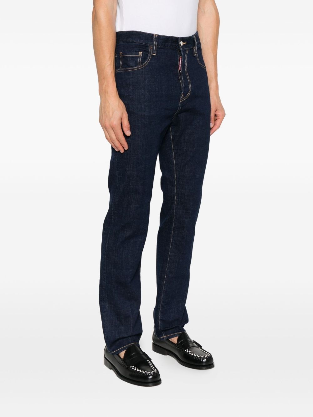 logo-patch jeans - 3