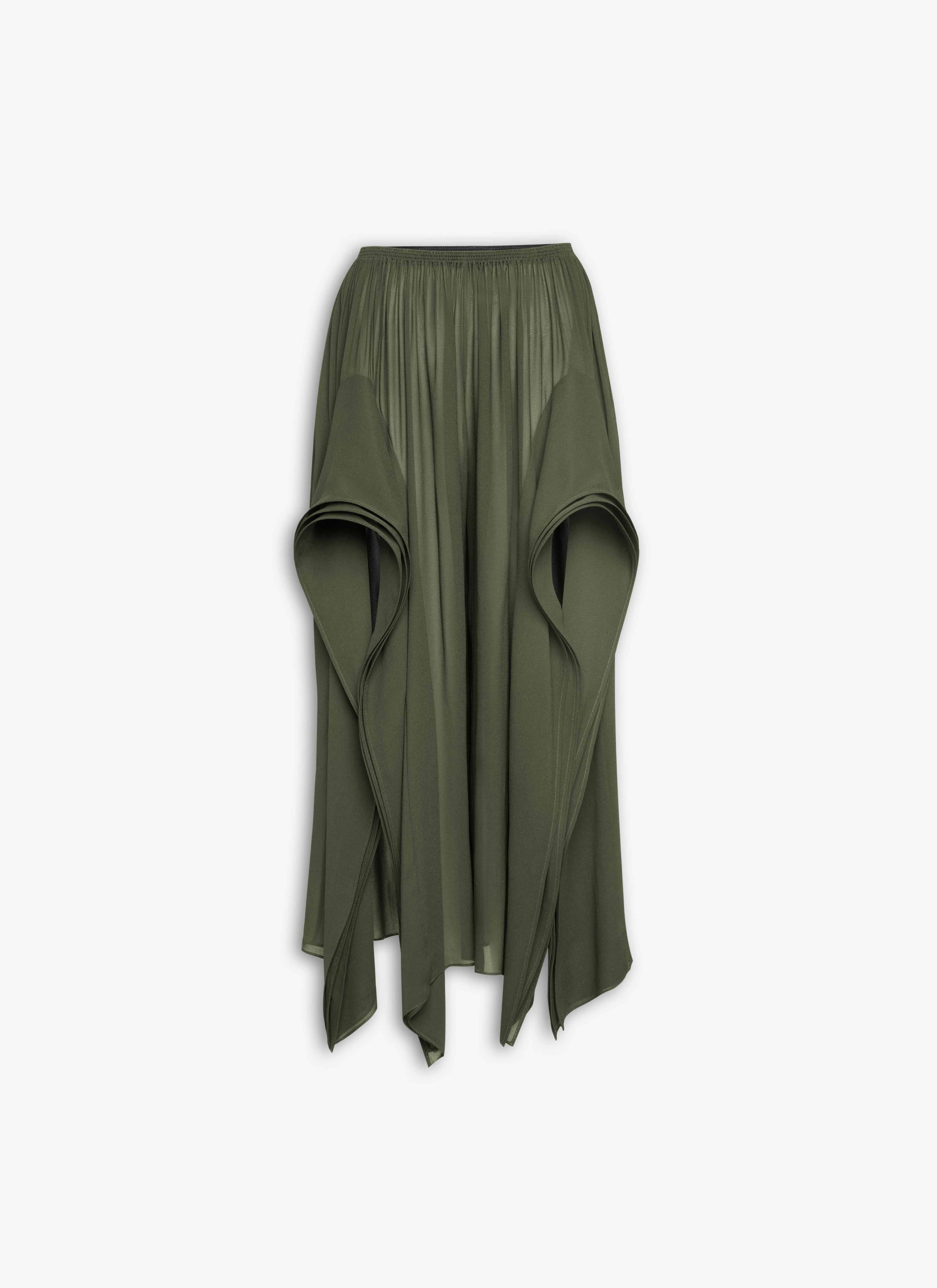 GEORGETTE RUFFLE PANTS - 1