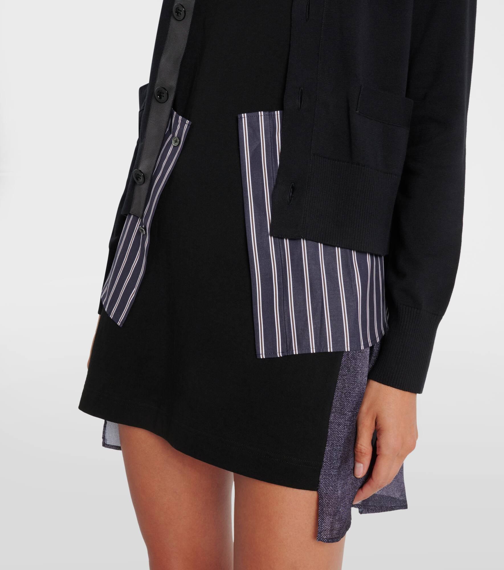 Layered cotton cardigan - 6