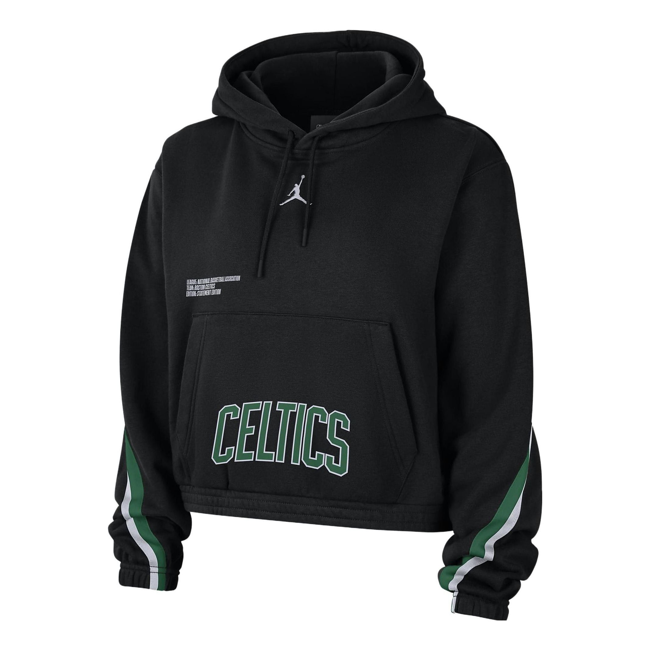 (WMNS) Air Jordan x NBA Boston Celtics Courtside Hoodie 'Black' DO0150-010 - 1