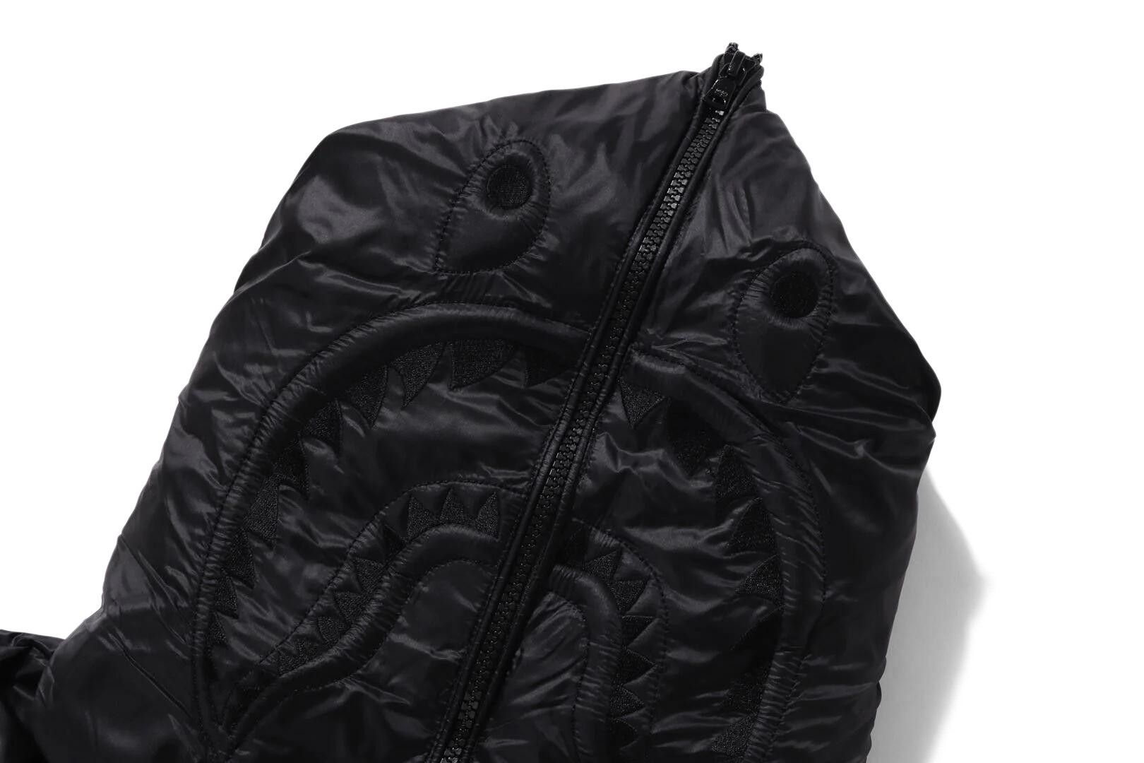 BAPE Shark Relaxed Fit Down Jacket 'Black' - 3
