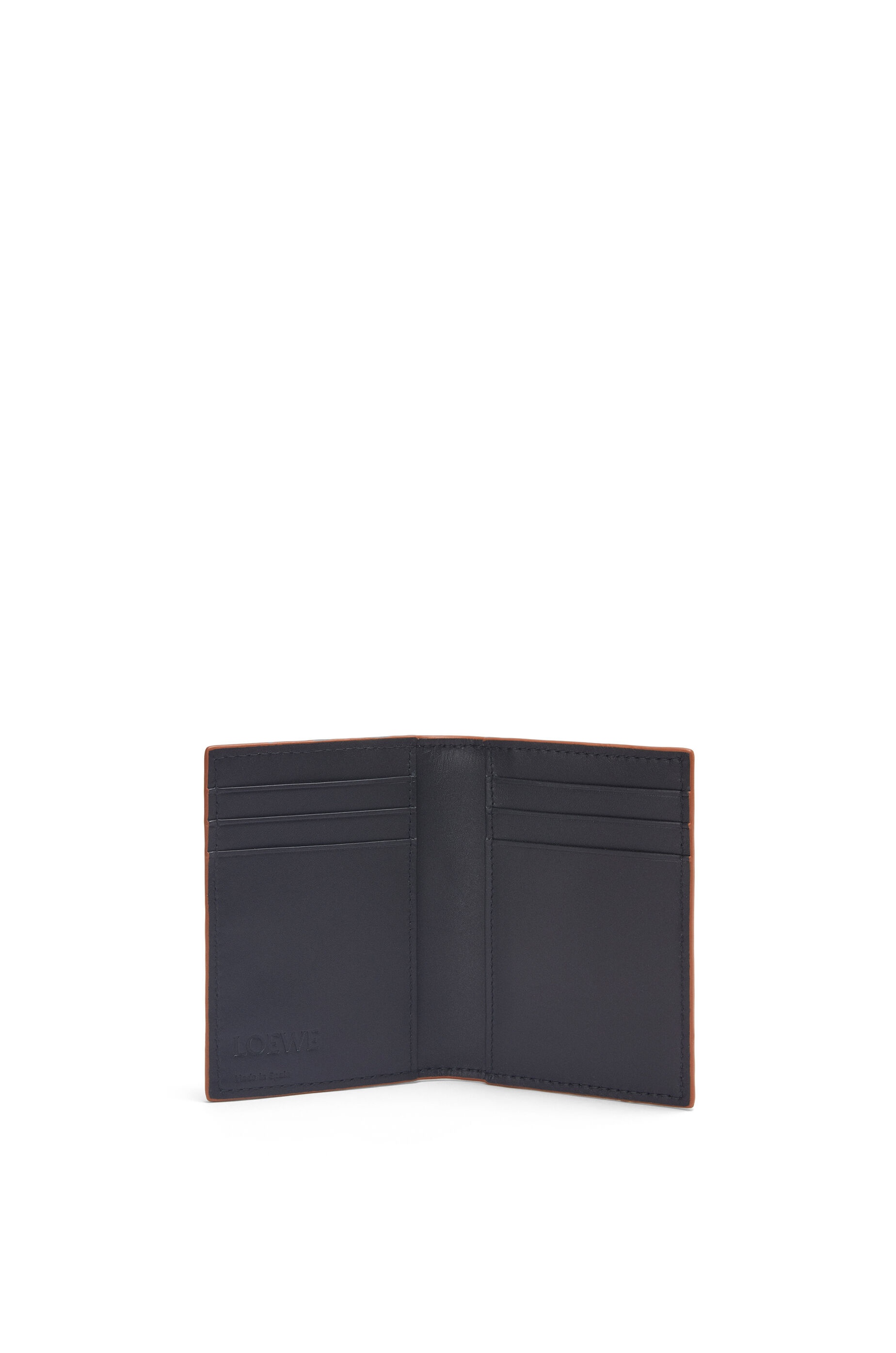 Puzzle stitches bifold cardholder in smooth calfskin - 2
