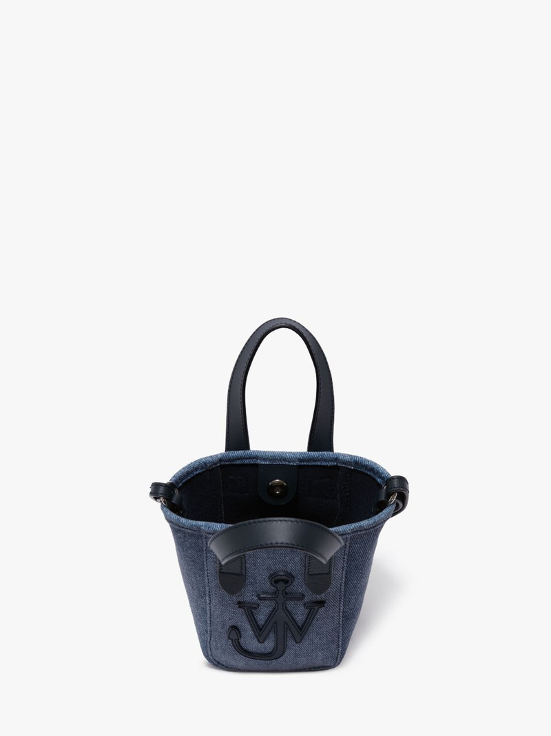 MINI BELT TOTE - MINI VELVET PRINTED DENIM TOTE BAG 3