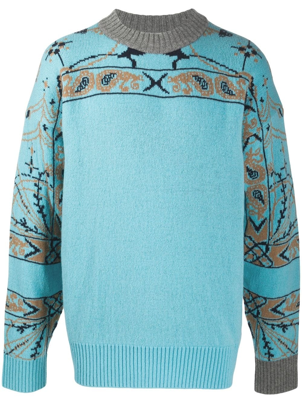 paisley pattern jumper - 1