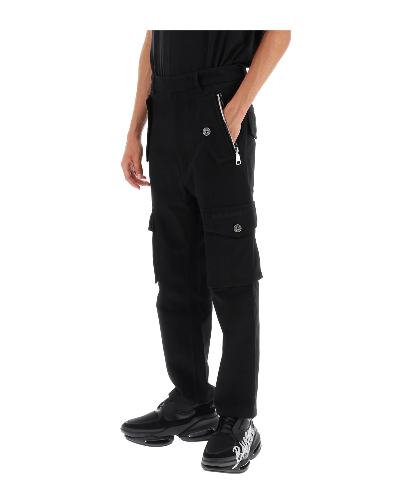 Cotton Cargo Pants - 4