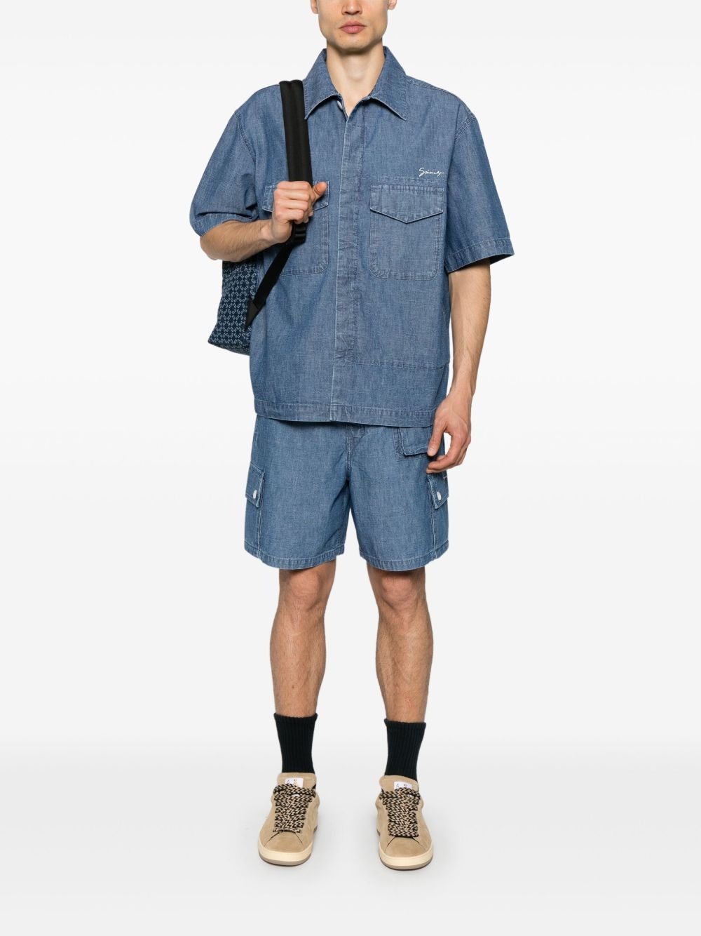 denim shorts - 2