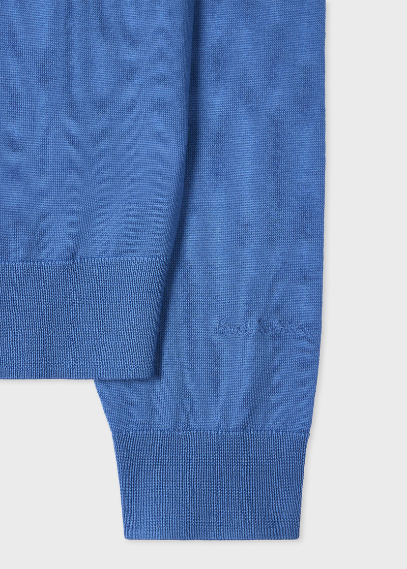Paul Smith Cobalt Blue Washable Merino Wool Sweater outlook