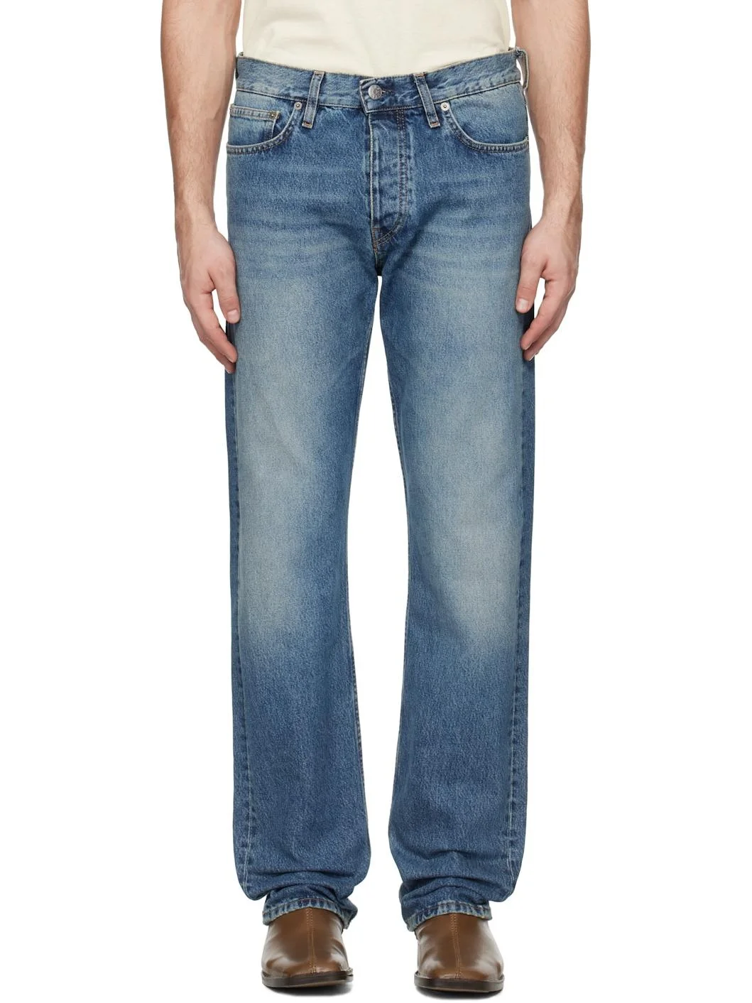 Blue Loose Jeans - 1