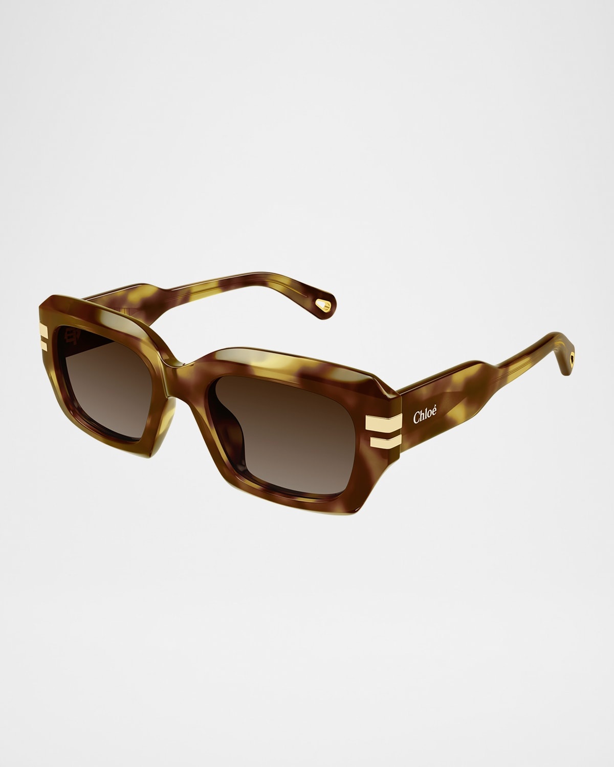 Rectangle Acetate Sunglasses - 1