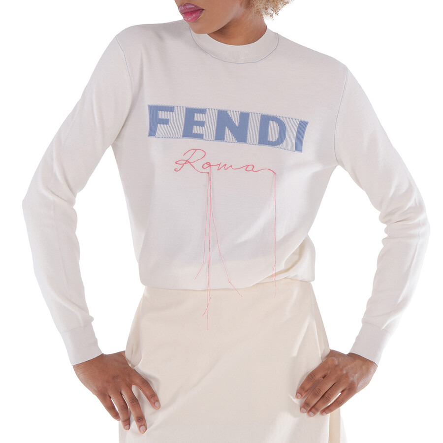 Fendi Logo-Print Cashmere Sweater - 2
