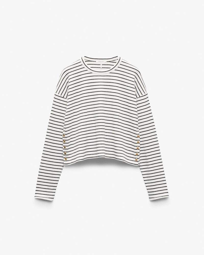 The Knit Striped Long-Sleeve Tee 1