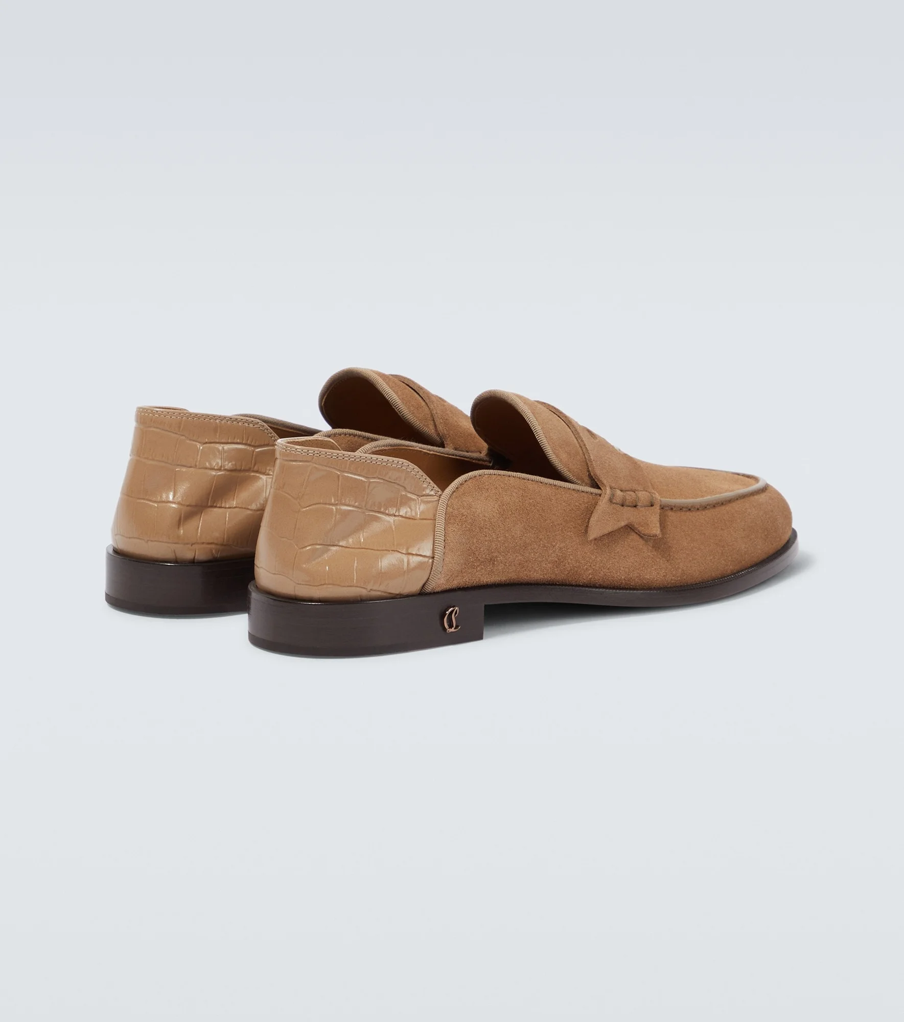 CHRISTIAN LOUBOUTIN No Penny Suede Loafers Christian Louboutin - No Penny Suede Loafers - Black  main image 2