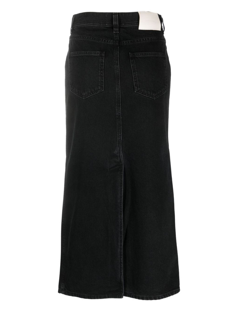 Loulou de Saison organic-cotton midi skirt outlook