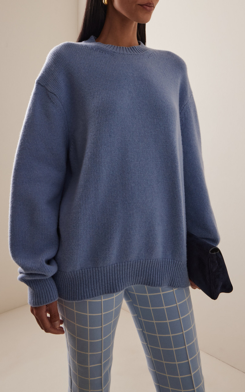 HIGH SPORT Georgia Wool Sweater blue outlook