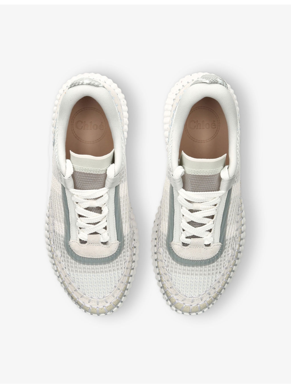 Nama Mesh and Suede Low-Top Trainers - 2