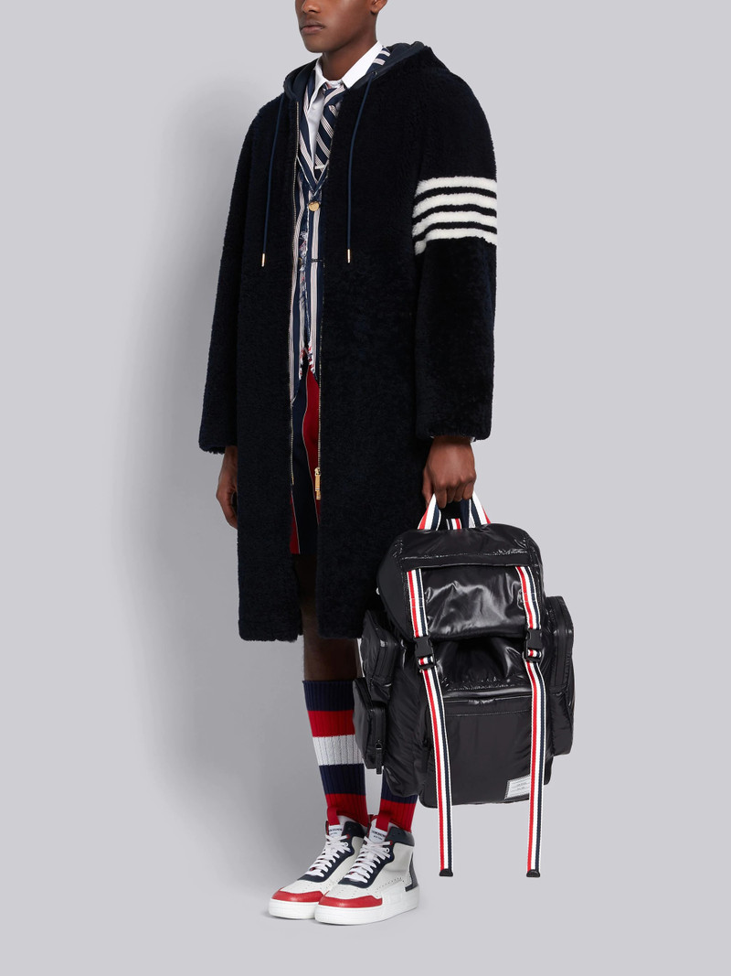 Black Ripstop Tricolor Webbing Backpack 6