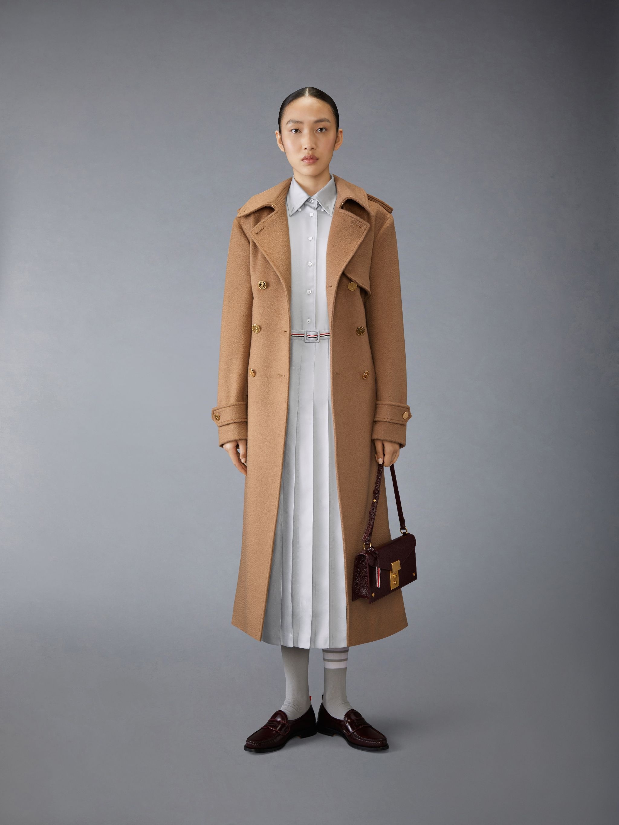 Silk Twill Belted Dress - 4