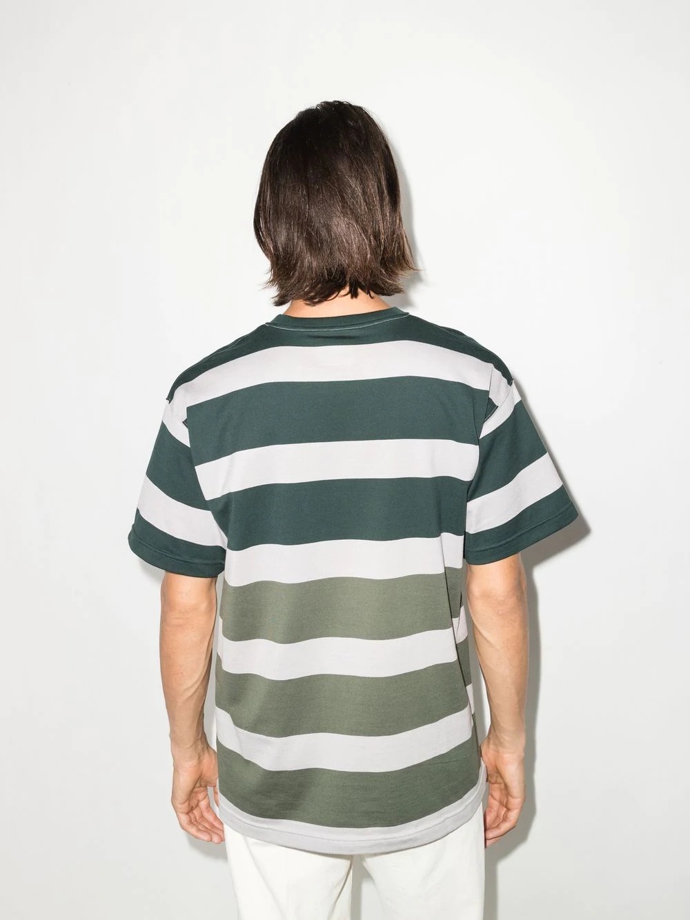 striped short-sleeve T-shirt - 3