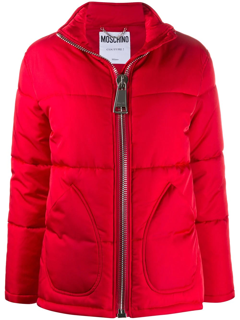 funnel neck puffer jacket - 1