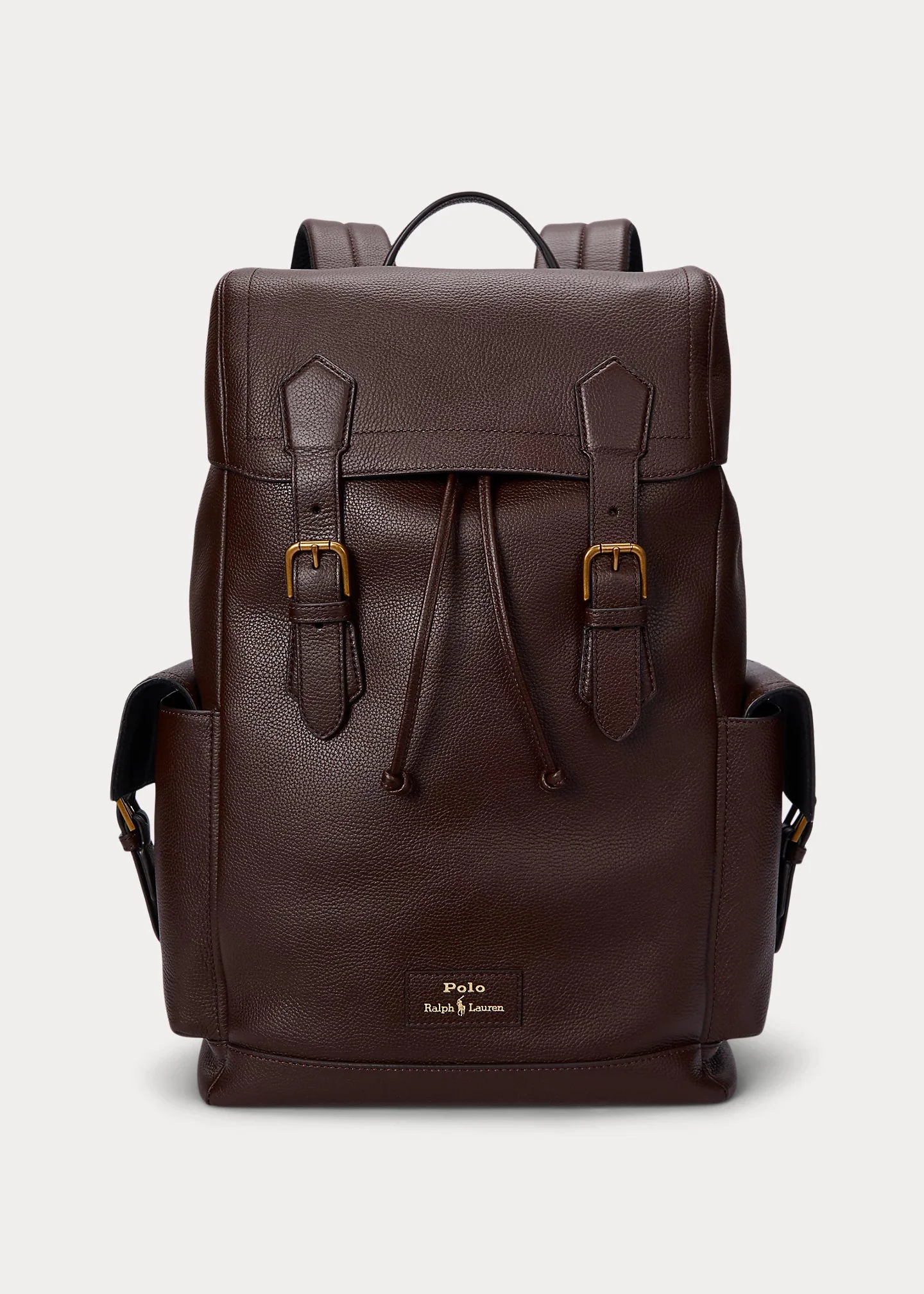 Pebbled Leather Backpack - 1