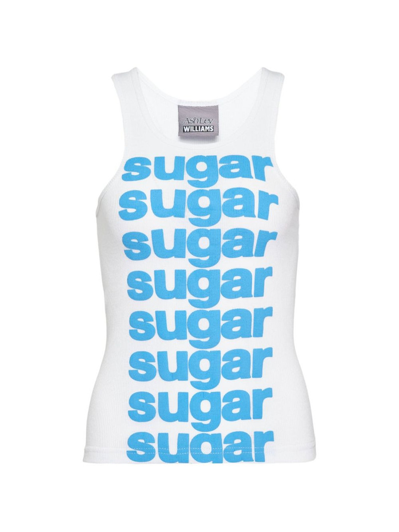 Sugar slogan-print vest 1