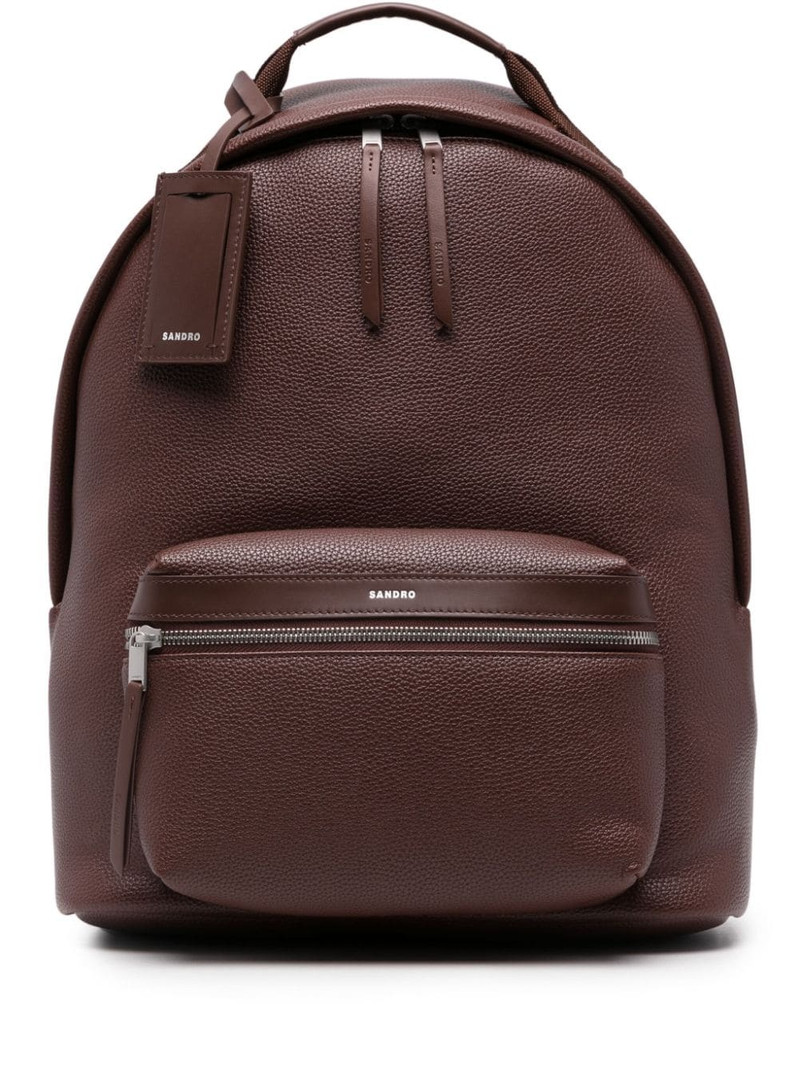 coated-finish zipped backpack 1