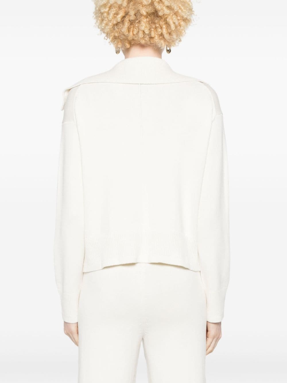 knitted polo sweater - 4