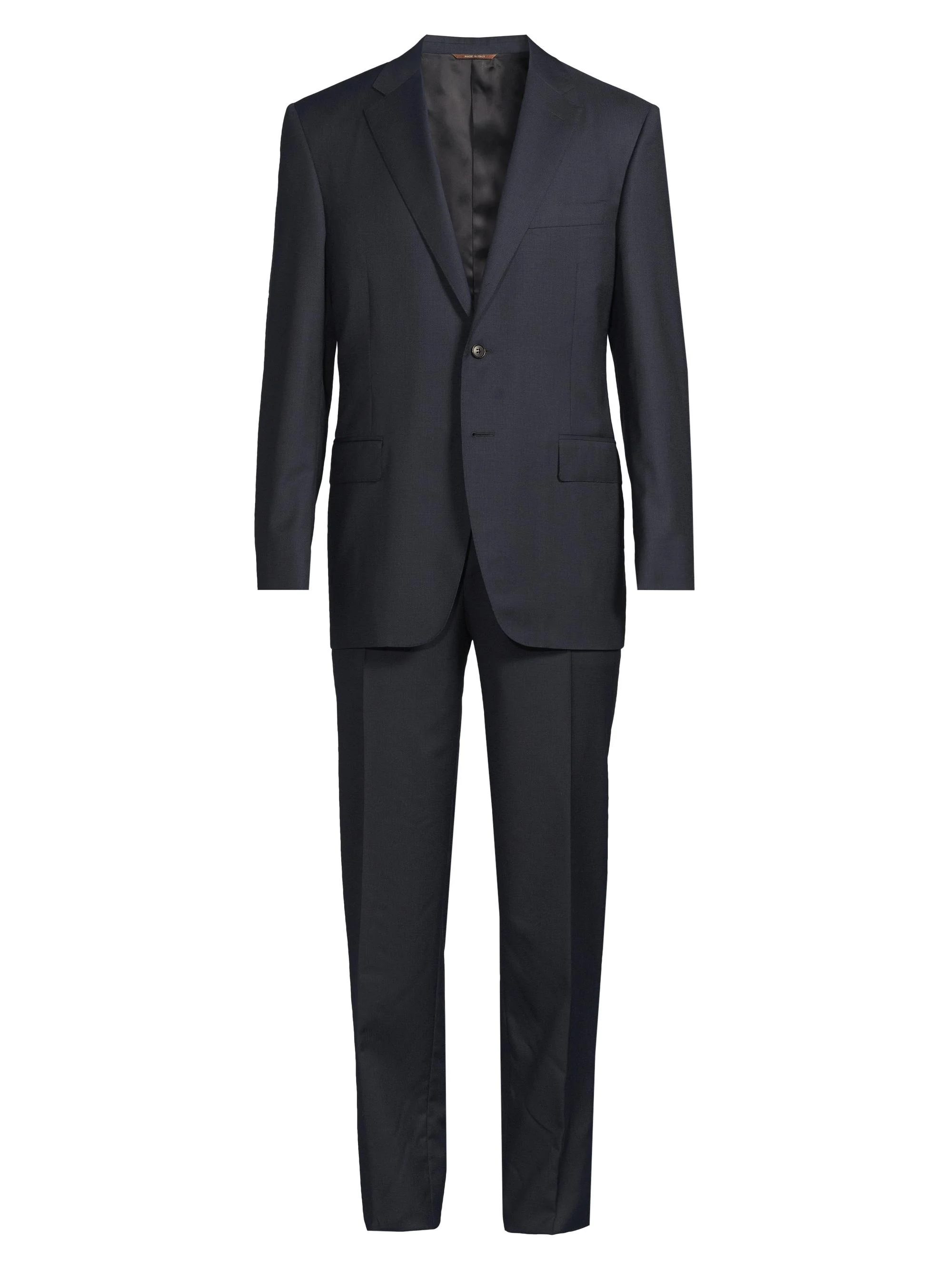 Men's Siena Two-Button Wool Regular-Fit Suit - Dark Blue - 1