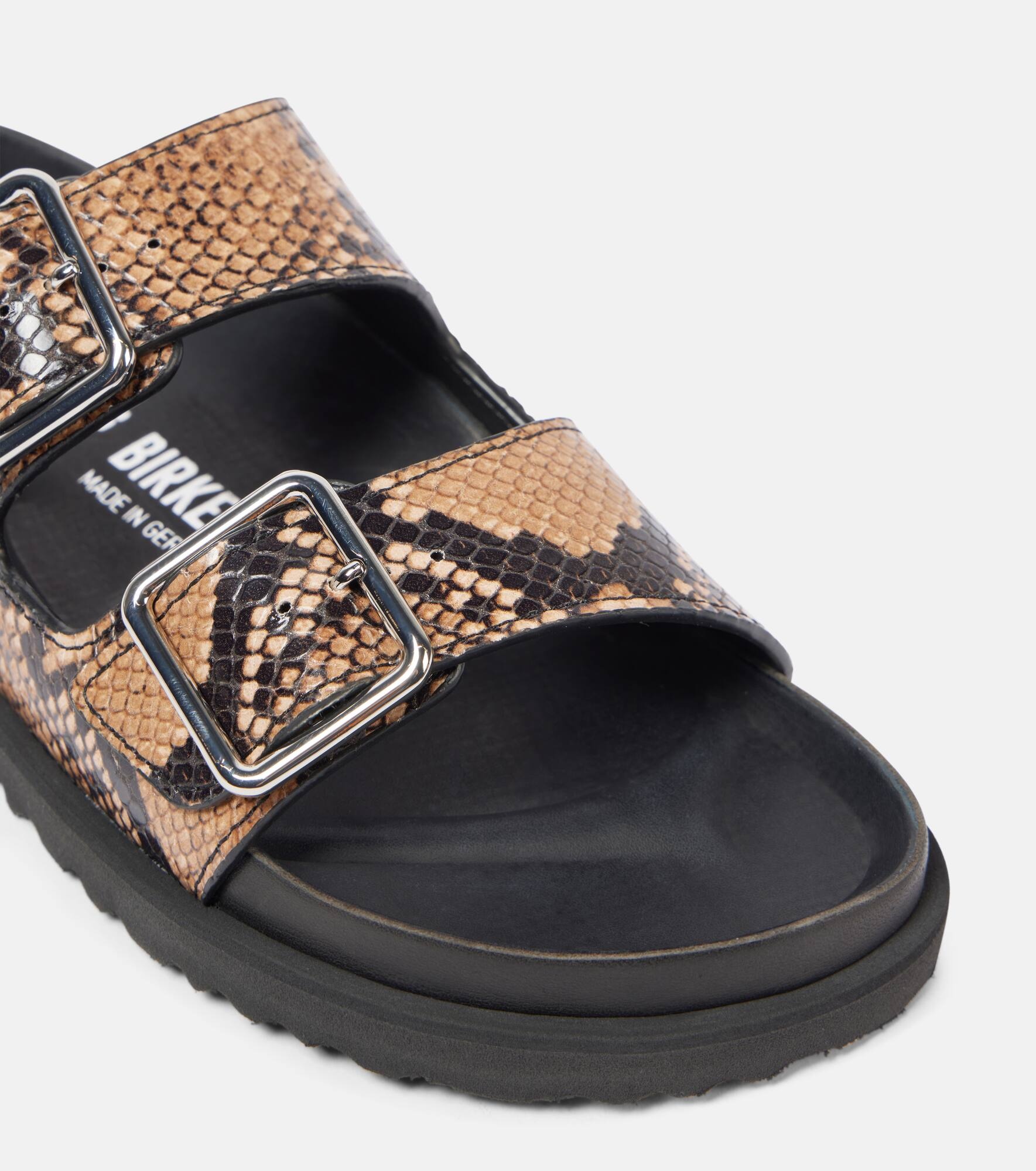 Arizona snake-effect leather sandals - 5
