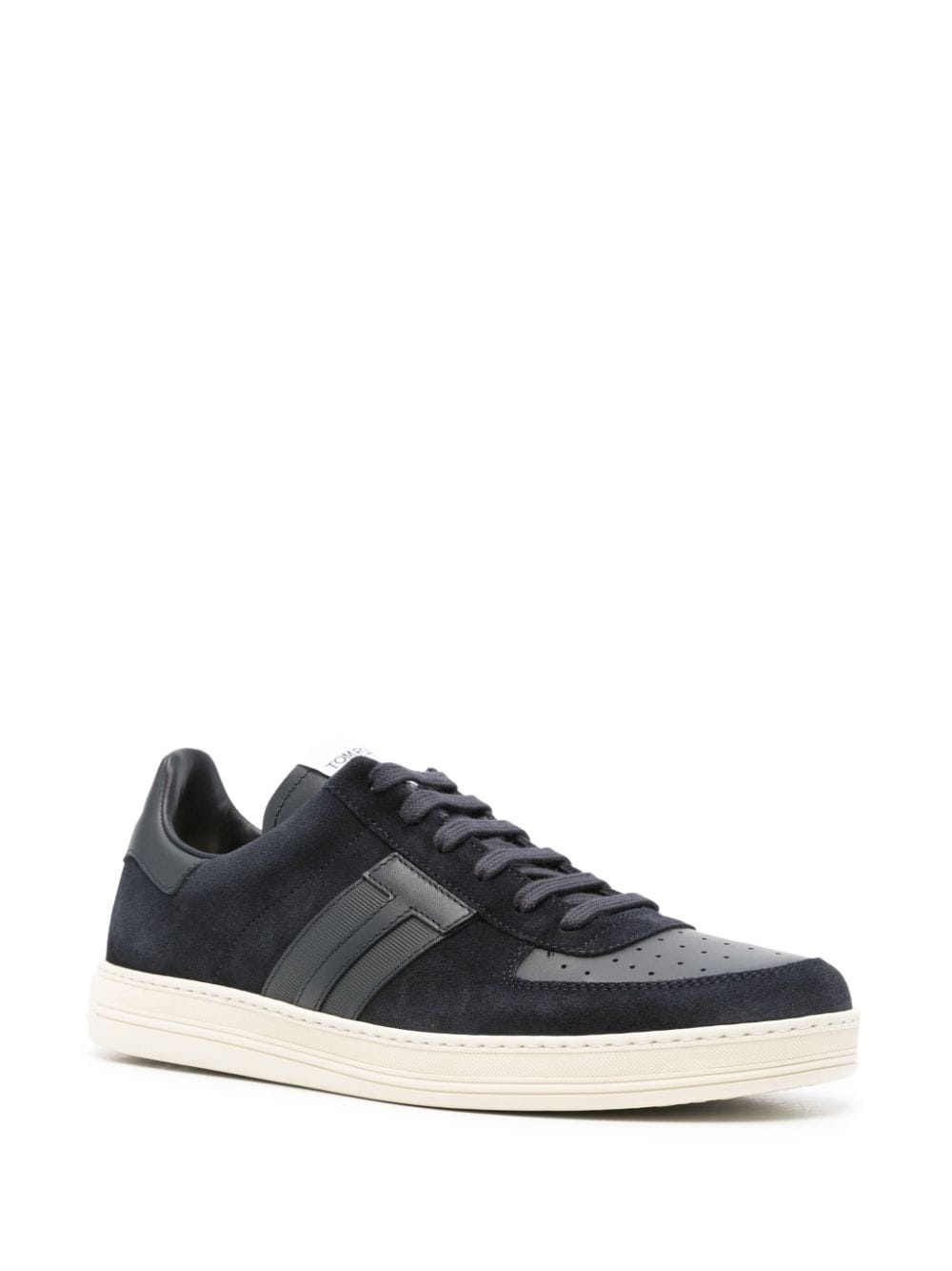 T-patch suede sneakers - 2