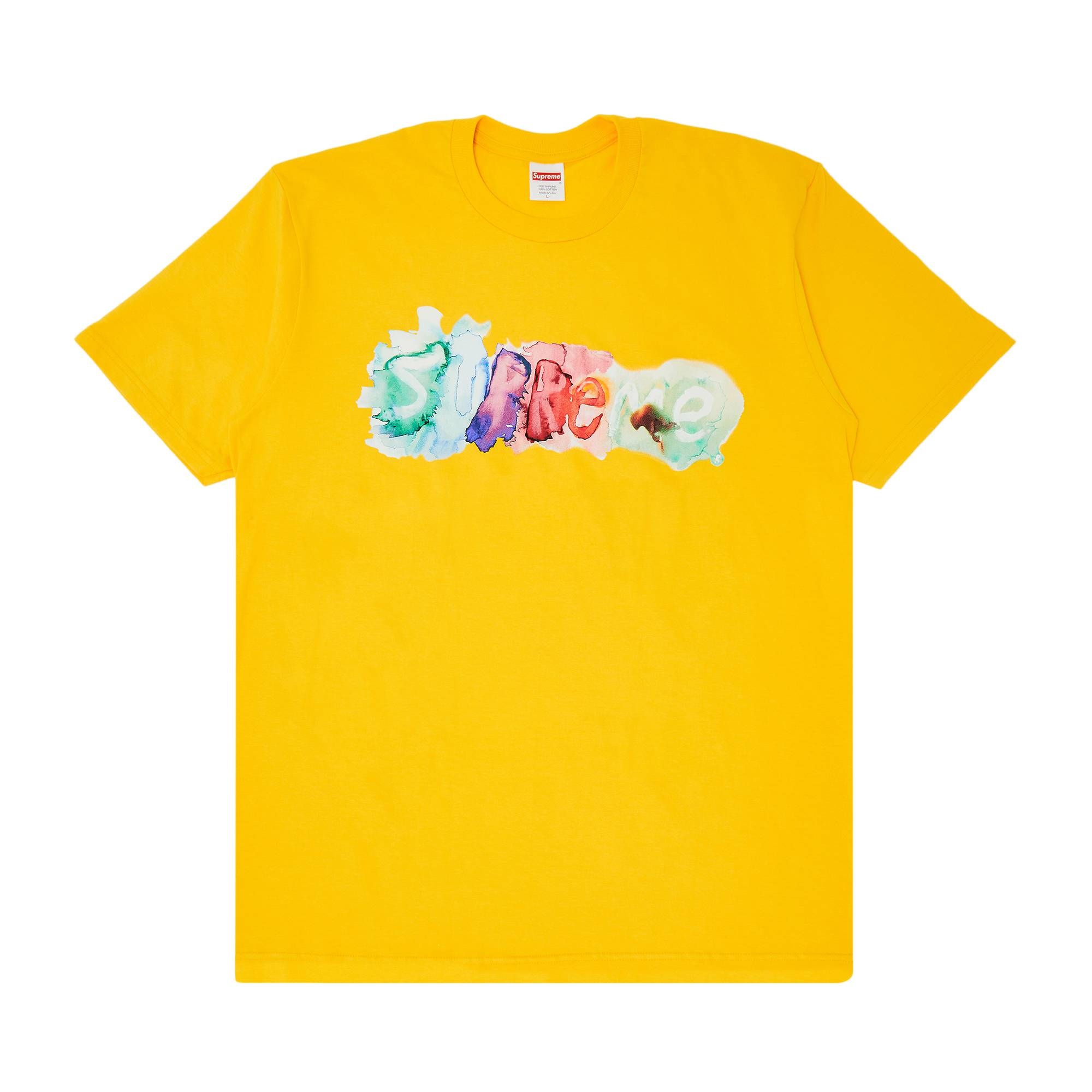 Supreme Watercolor Tee 'Yellow' - 1