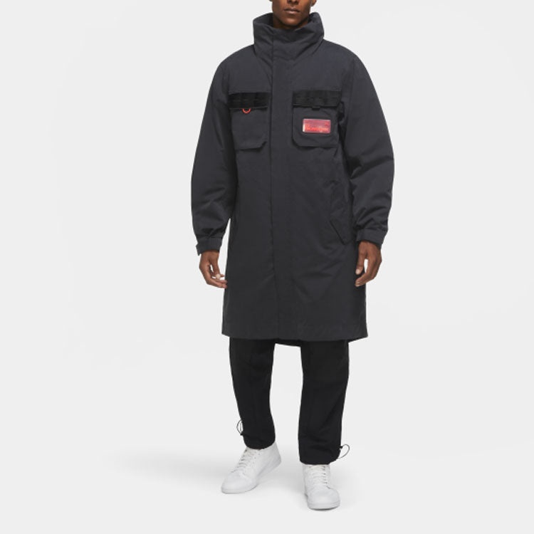 Men's Air Jordan Hooded Long Black Jacket CK8909-045 - 5