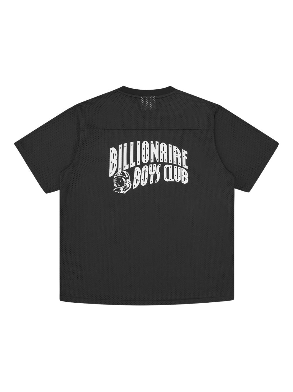 logo-print mesh T-shirt - 2