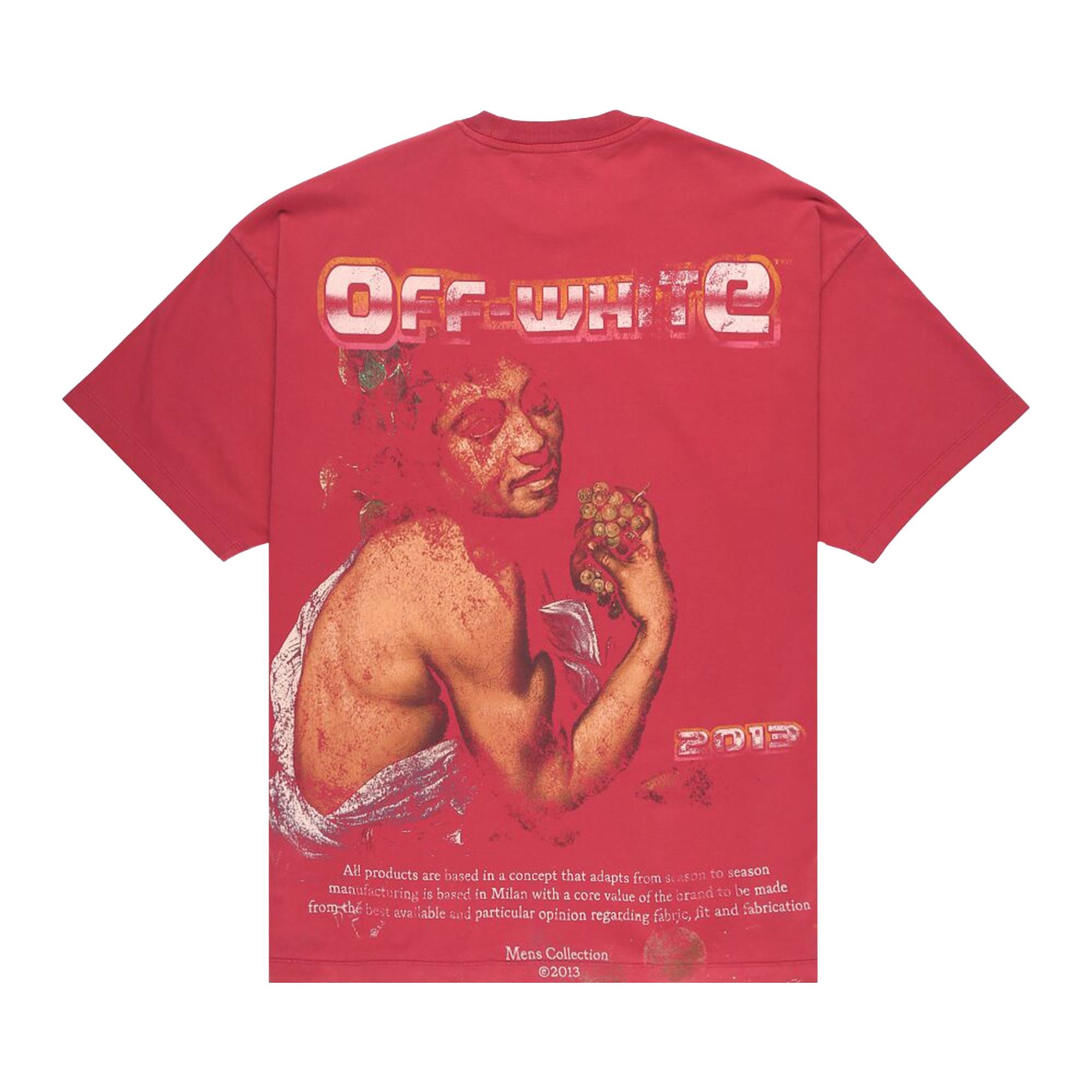 Off-White Digit Bacchus Over T-Shirt 'Rio Red/Multicolor' - 2