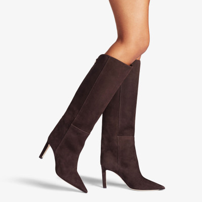 JIMMY CHOO Alizze Knee Boot 85
Coffee Suede Knee-High Boots outlook