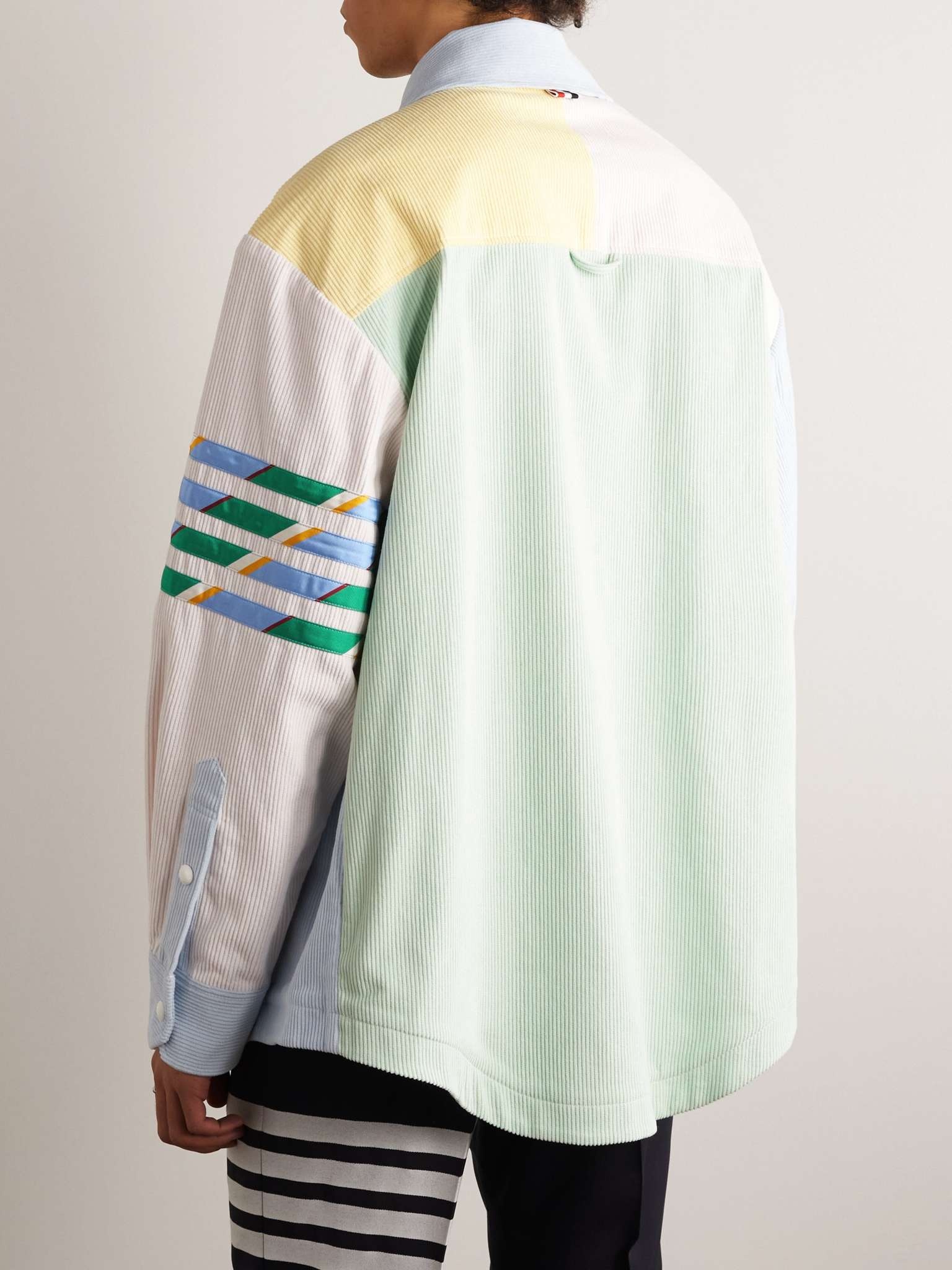 Colour-Block Cotton-Corduroy Overshirt - 4