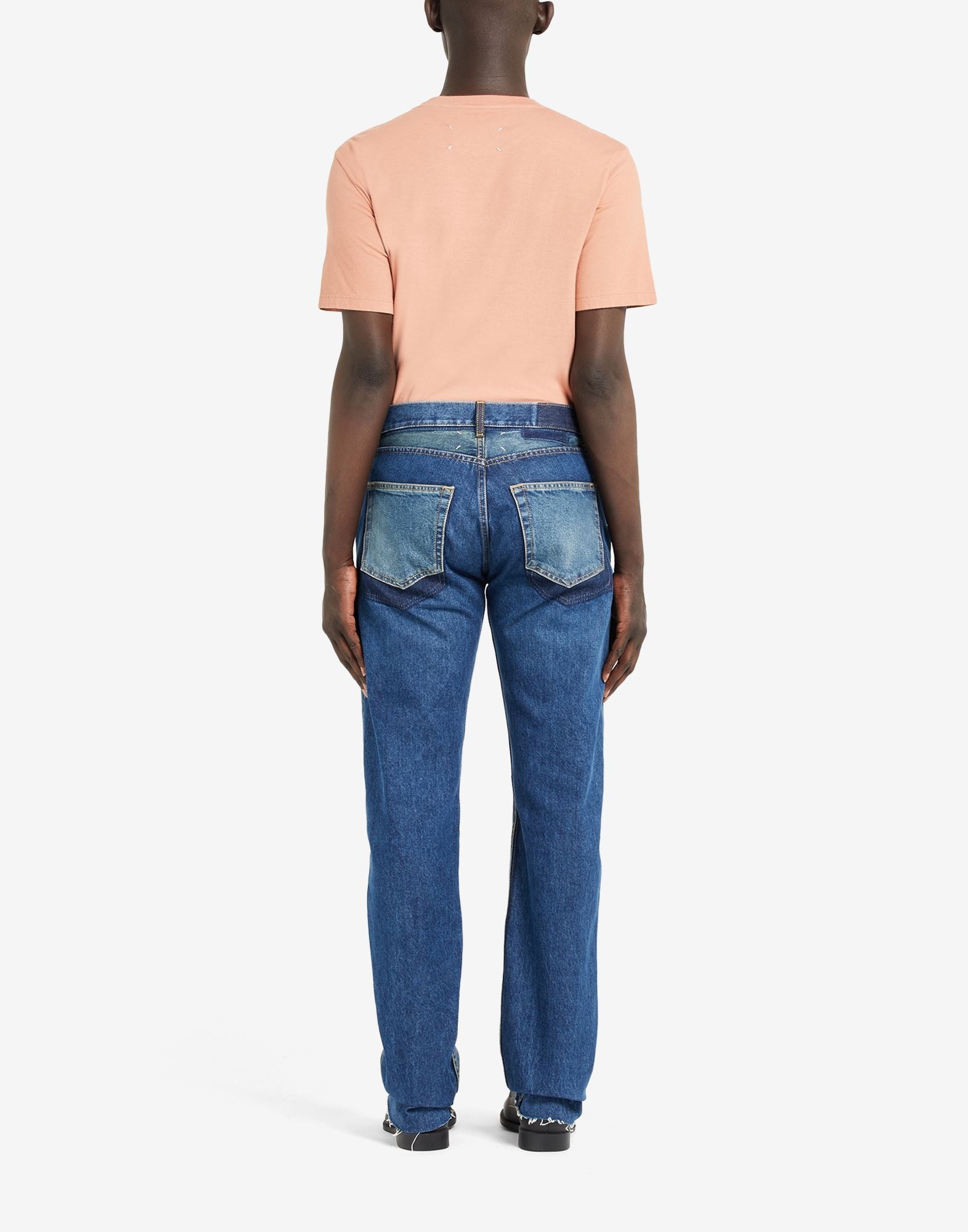 Denim slip technique' oversized jeans - 4