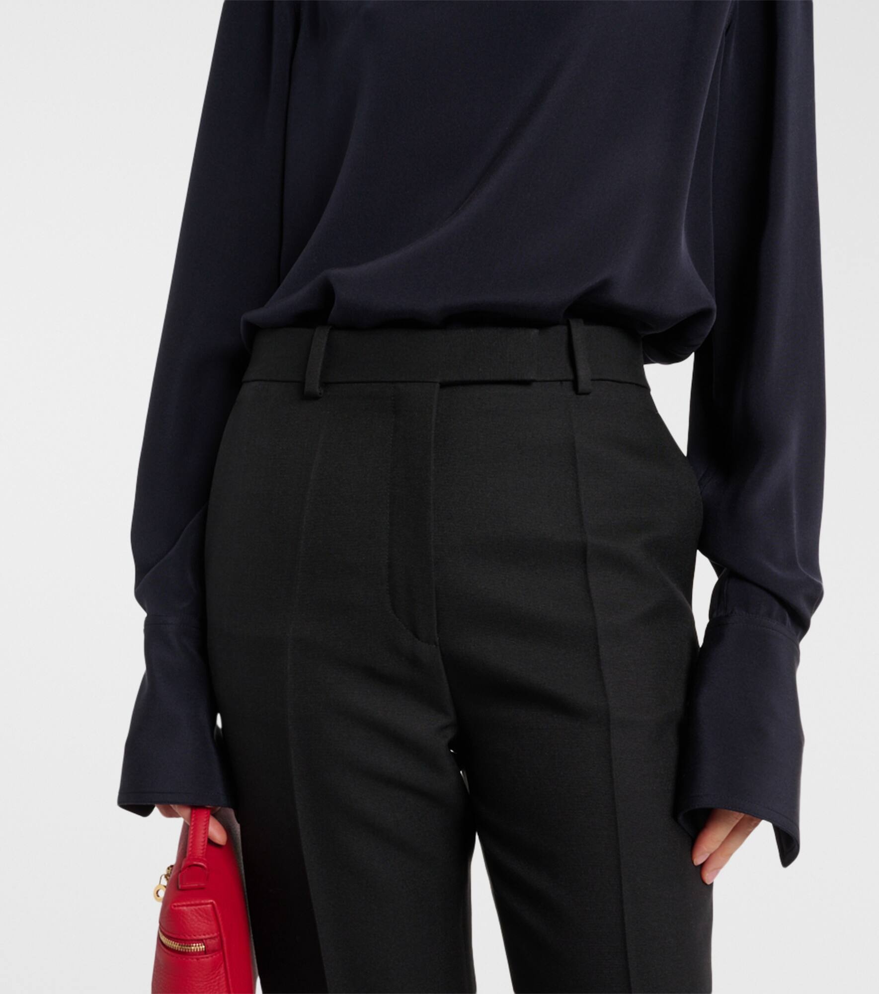 Nash wool and silk straight pants - 4