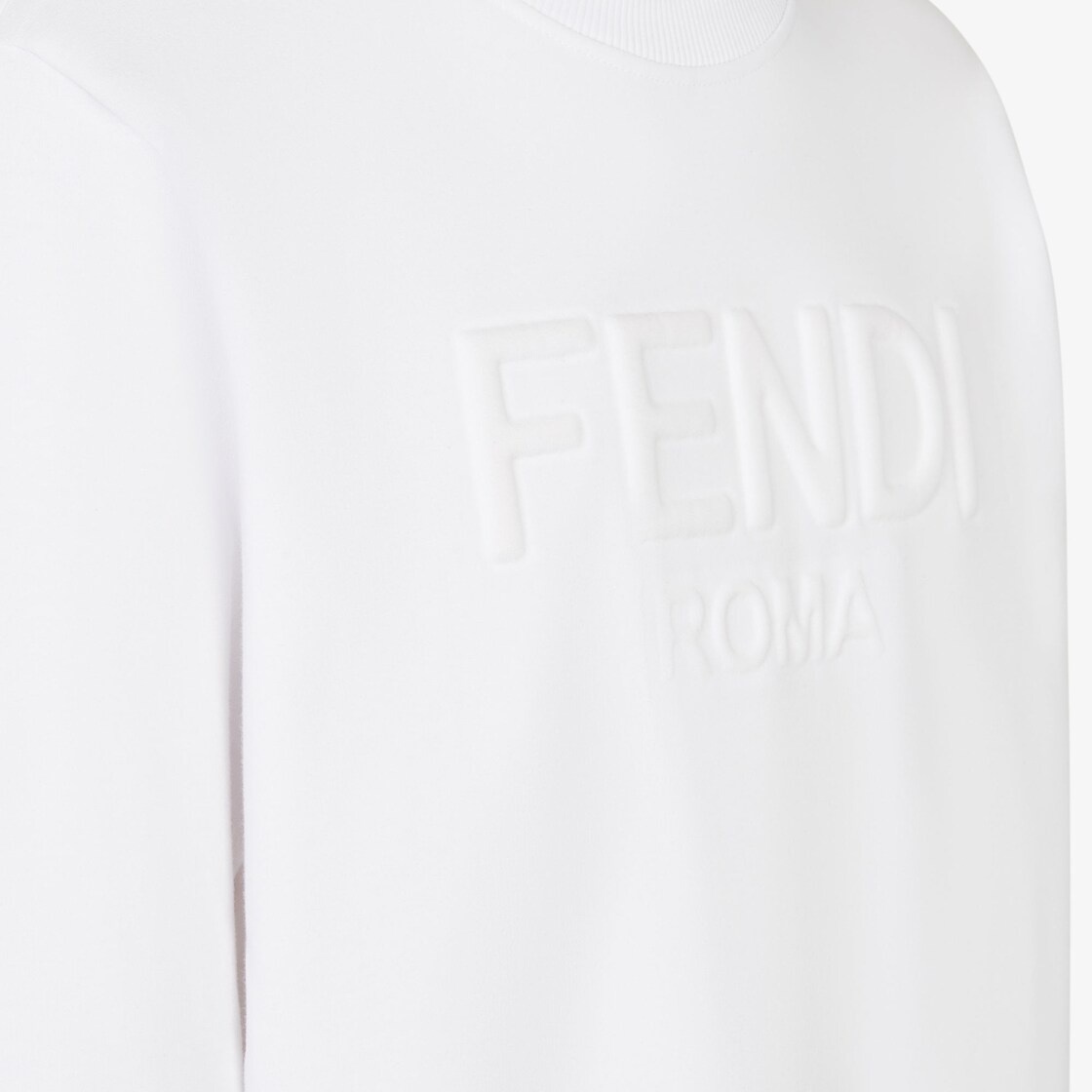 White jersey sweatshirt - 3