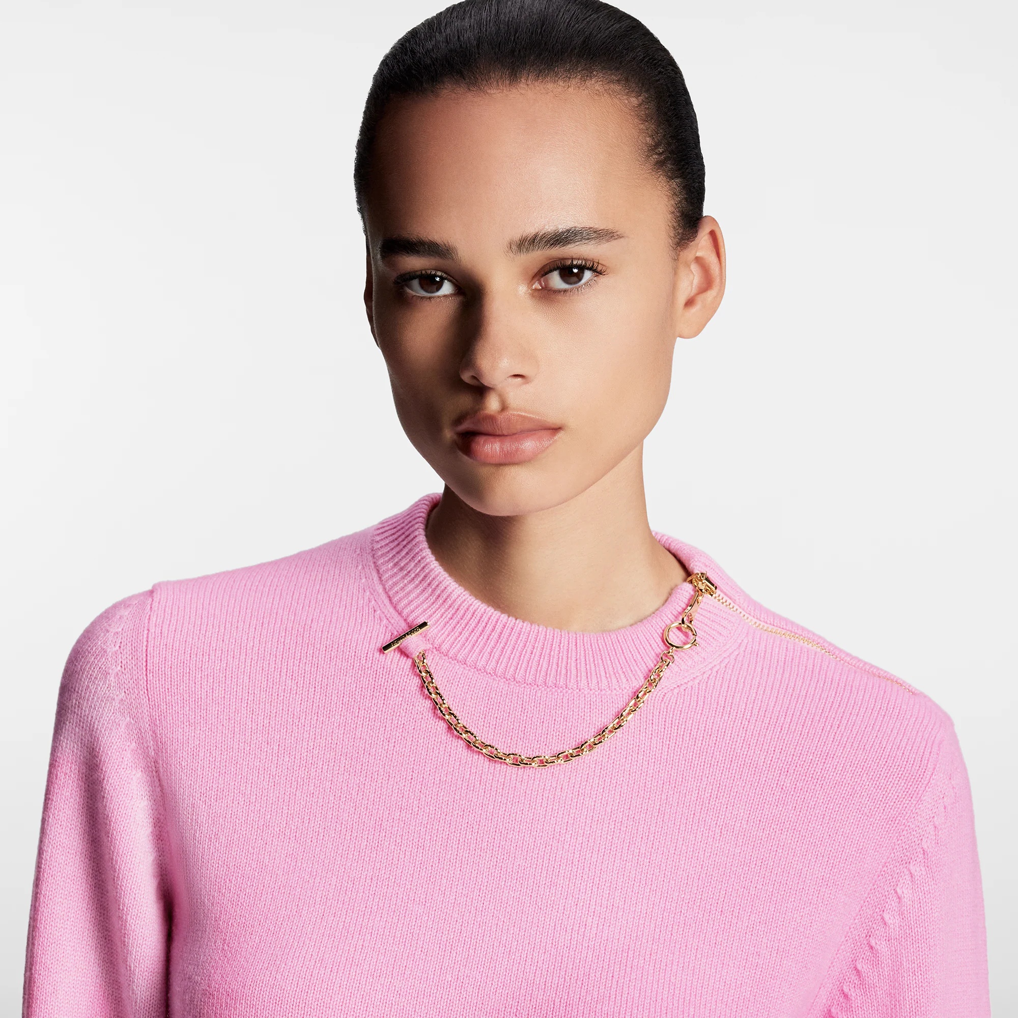 Chain Detail Cashmere Sweater - 2