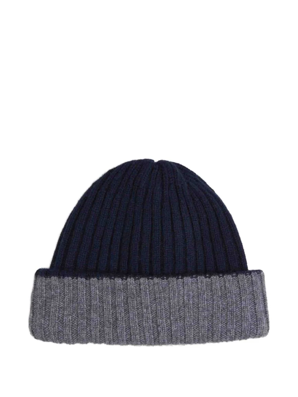 ribbed-knit cashmere beanie hat - 1