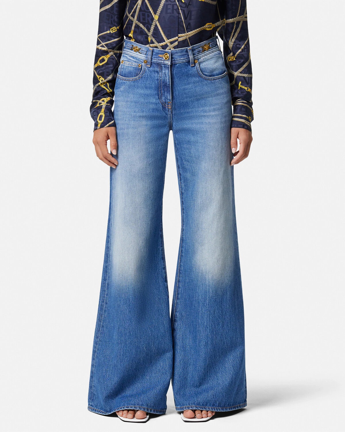 Medusa '95 Wide Flared Jeans - 4