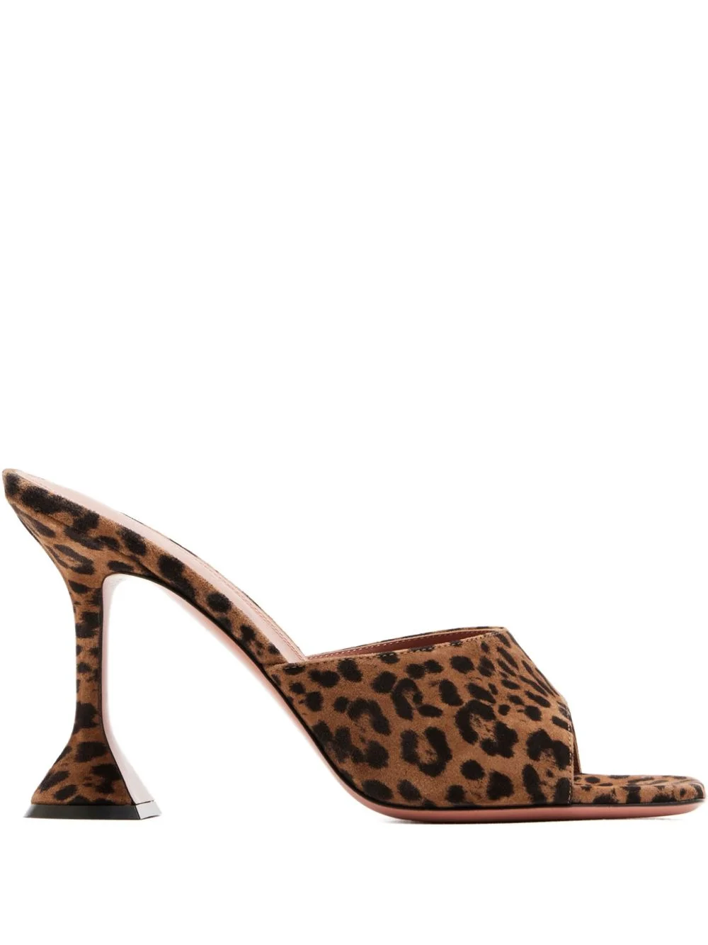 95mm leopard-print heeled sandals - 1