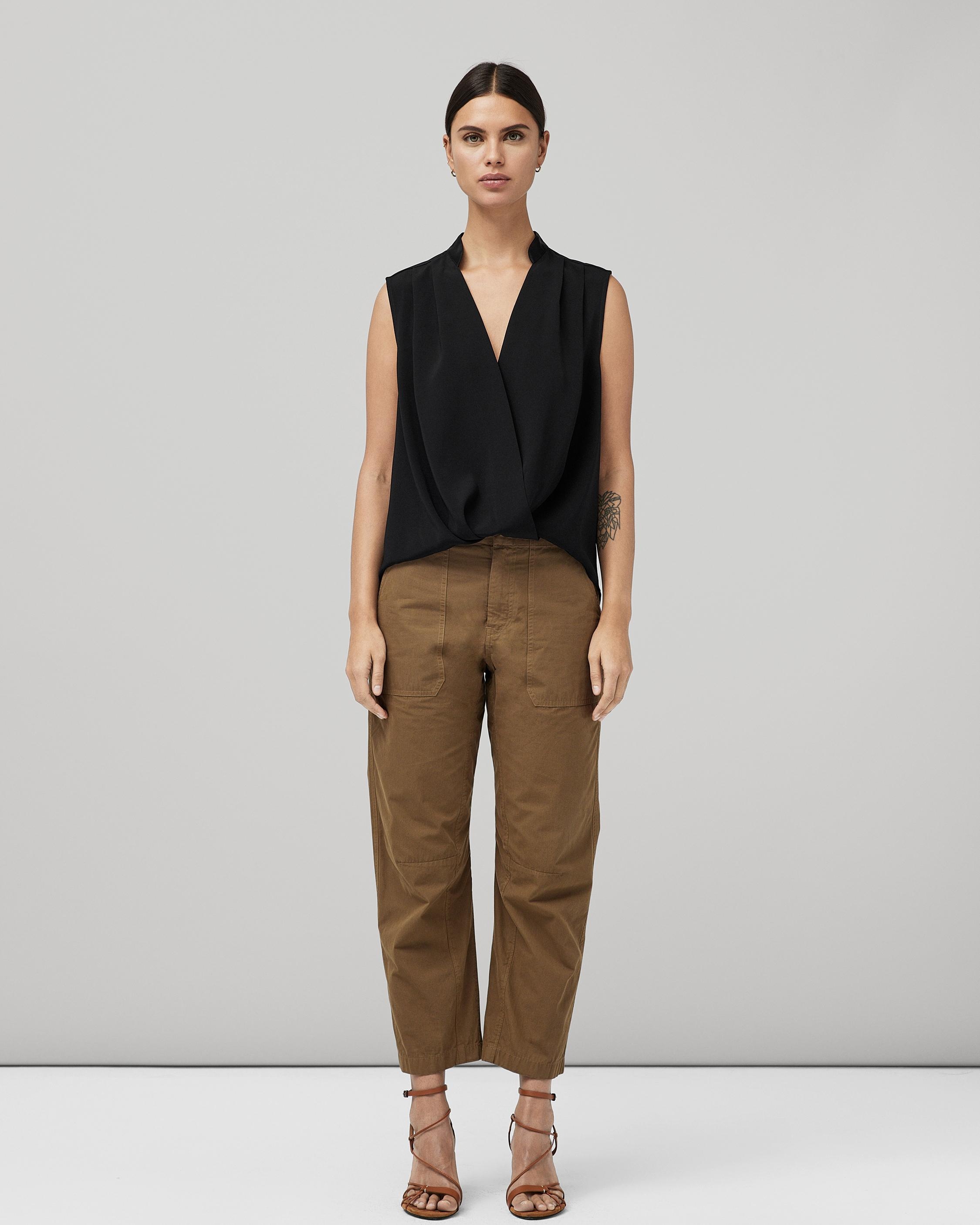Meredith Satin Blouse
Classic Fit Top - 2