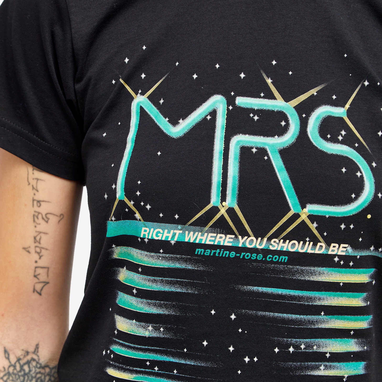 国内発送■MARTINE ROSE■SHRUNKEN T-SHIRT Multicolor Shrunken T-shirt by Martine Rose on Sale
