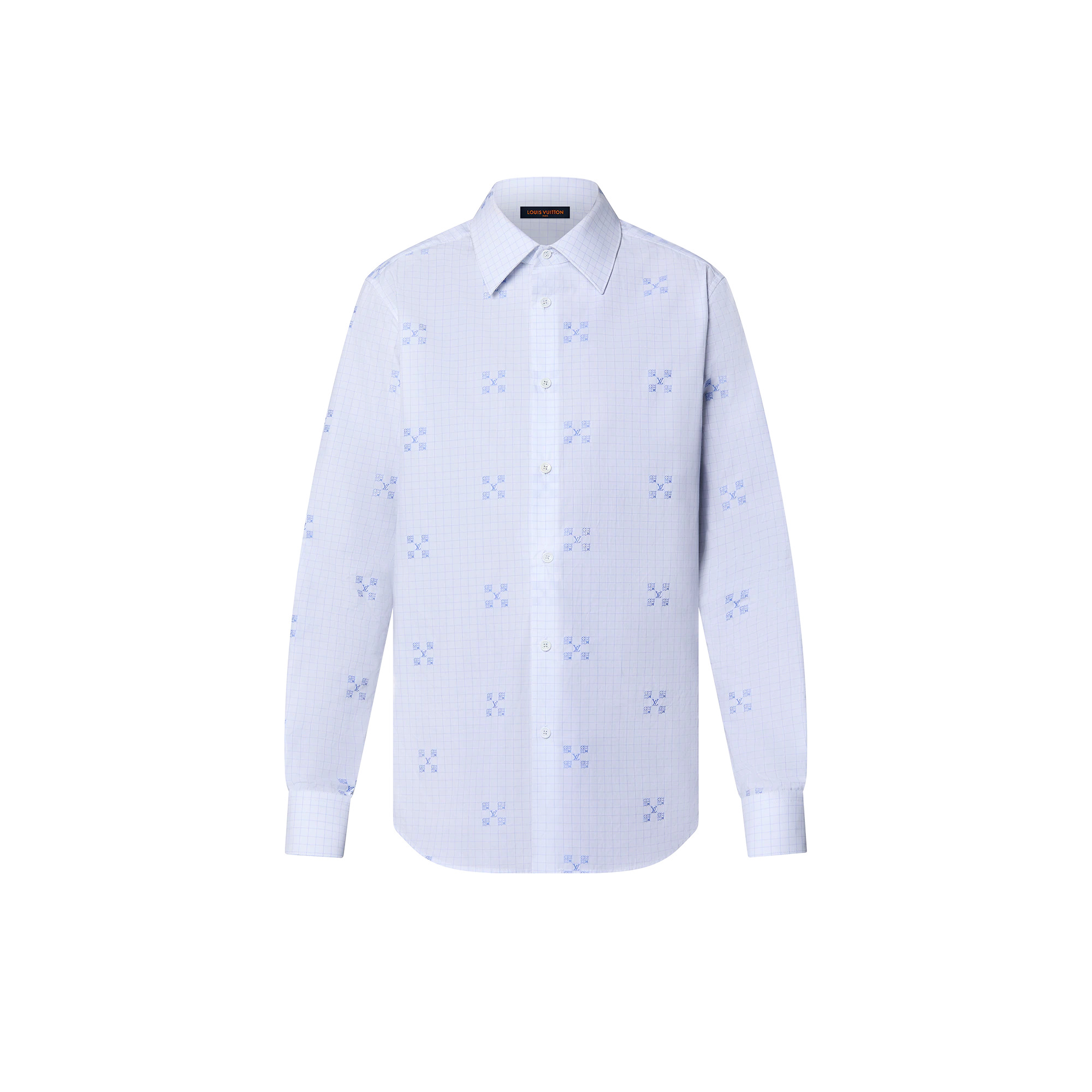 Cotton Long-Sleeved Slim Shirt - 1